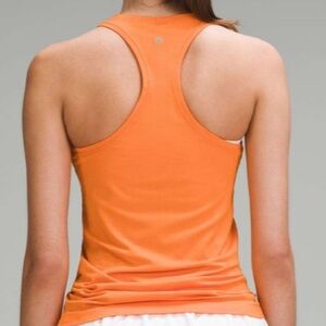 Lululemon Swiftly Tech Racerback Tank Top 2.0 *Hip Length Orange Flash Size 2